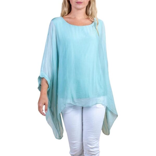 Silk Kaftan - Mint