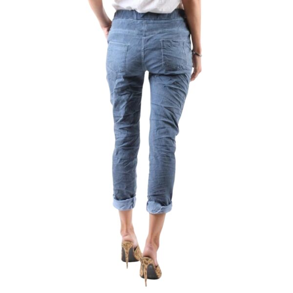 Tie Waist Pant - Navy - Image 2