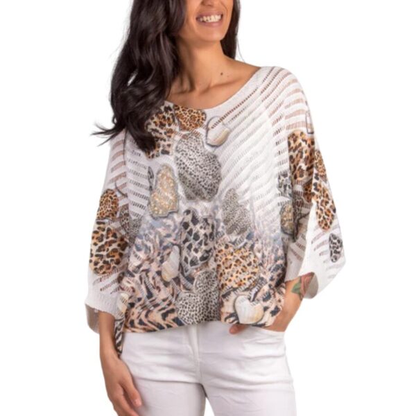 Untamed Heart Knit Sweater - White