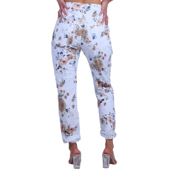 Casale Floral Pant - White - Image 2