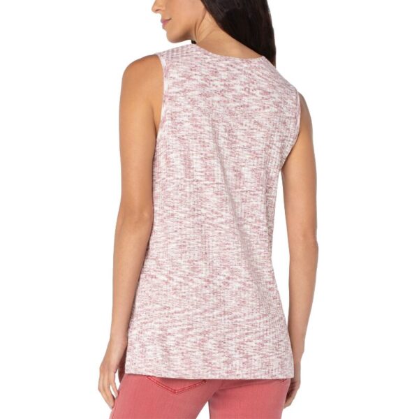 Sleeveless Scoop Neck Knit Top - Image 2