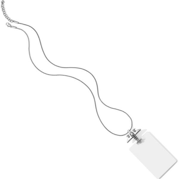 Aviator Badge Clip Necklace - Image 2
