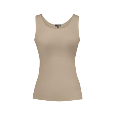 Natural Scoop Front Tank Top | Bronze Lady Boutique